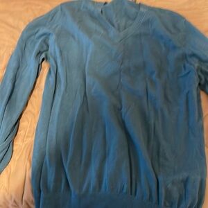 saks silk cotton pullover